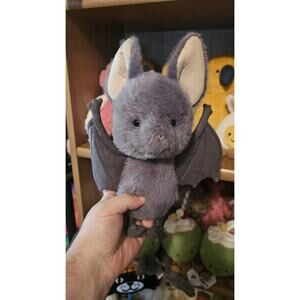 Jellycat BROOX BAT New BNWT Soft Plush Toy Halloween Wings Black Grey